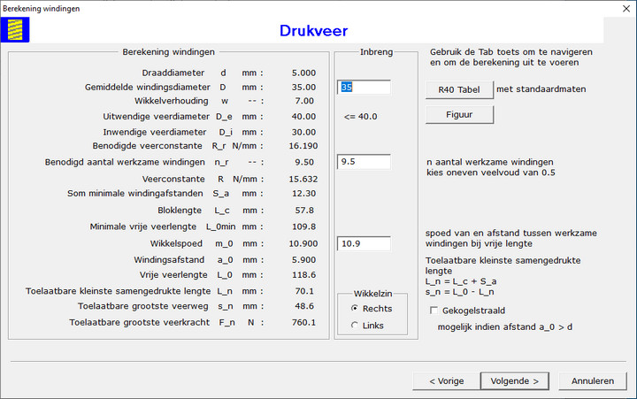 Dialoogvenster Ontwerp van Drukveer