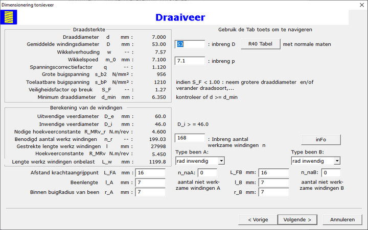 Dialoogvenster Ontwerp Torsieveer