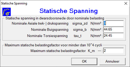 Maximum Statische Spanningen