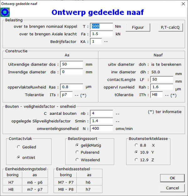 Dialoogvenster Gedeelde Naaf